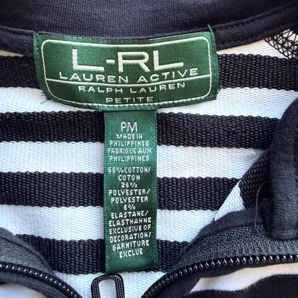 LAUREN RALPH LAUREN Active Petite M Full Zip High Neck Track Jacket Athleisure - Picture 8 of 10